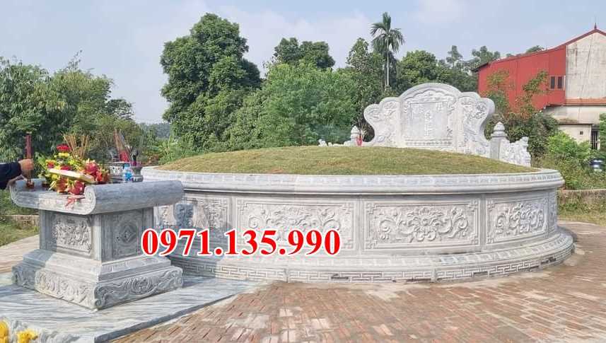 Mộ đá ông bà - Mẫu mộ đá bố mẹ bằng đá đẹp bán Bình Thuận