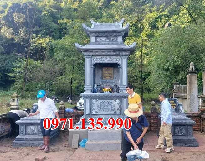 Mộ đá ông bà - Mẫu mộ đá bố mẹ bằng đá đẹp bán Bình Thuận