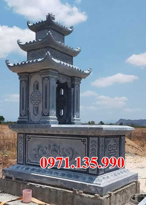Mộ đá ông bà - Mẫu mộ đá bố mẹ bằng đá đẹp bán Bình Thuận
