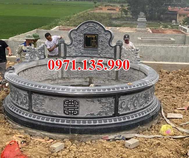 Mộ đá ông bà - Mẫu mộ đá bố mẹ bằng đá đẹp bán Bình Thuận