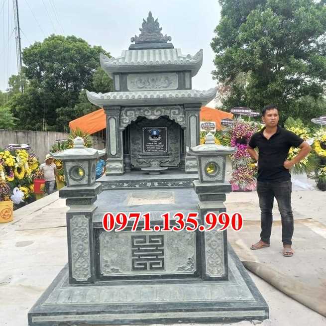 Mộ đá dòng họ - Mẫu mộ gia đình bằng đá đơn giản đẹp bán Bình Thuận