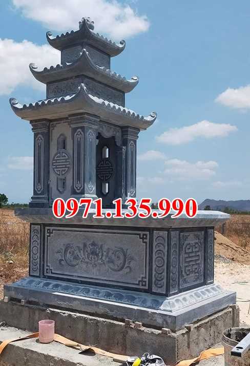 Mộ đá dòng họ - Mẫu mộ gia đình bằng đá đơn giản đẹp bán Bình Thuận