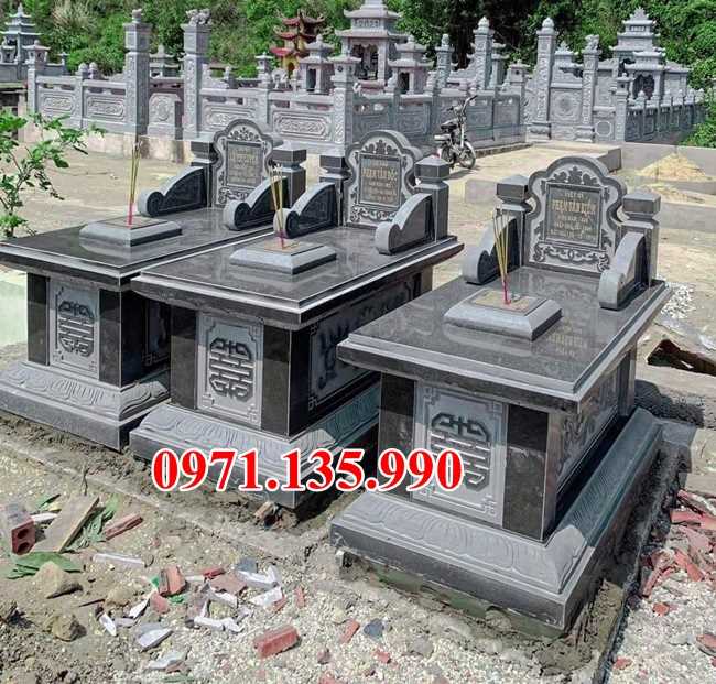 Mộ đá dòng họ - Mẫu mộ gia đình bằng đá đơn giản đẹp bán Bình Thuận