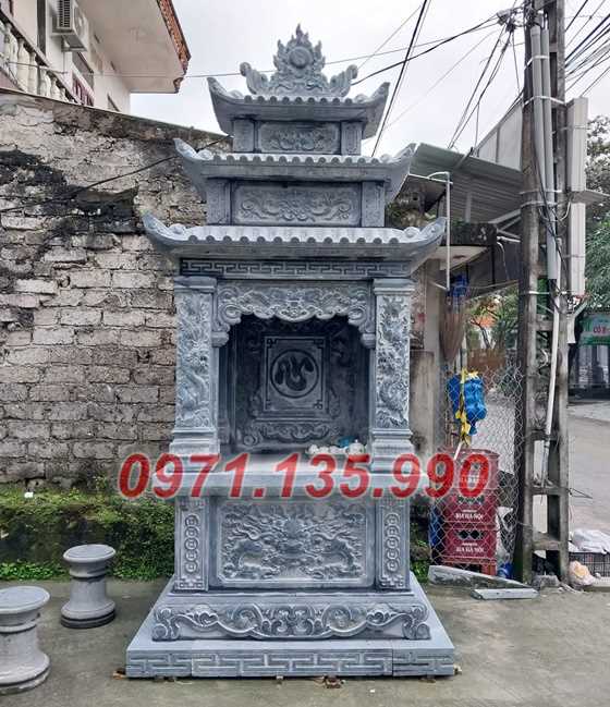 Mộ đá song thân - Mẫu mộ phu thê bằng đá đơn giản đẹp bán Bình Thuận