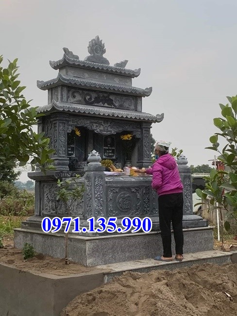 Mộ đá tôn tạo - Mẫu mộ cải táng bằng đá đẹp bán tại Bình Thuận