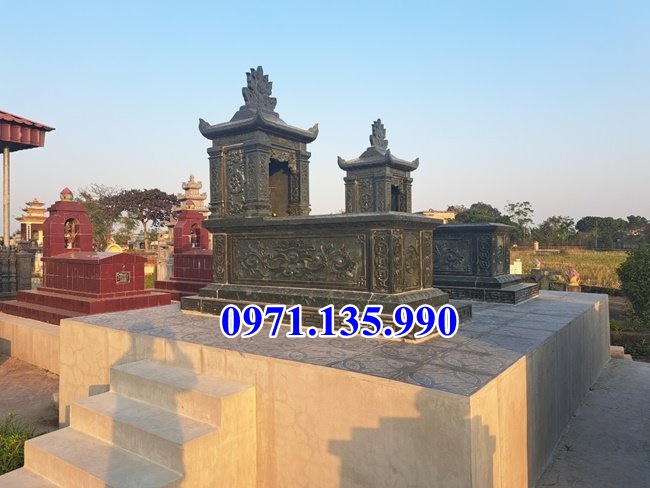 Mộ bằng đá đẹp - Mẫu mộ đá xanh cẩm thạch đẹp bán tại Khánh Hoà