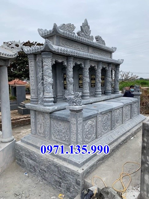 Mộ bằng đá đẹp - Mẫu mộ đá xanh cẩm thạch đẹp bán tại Khánh Hoà