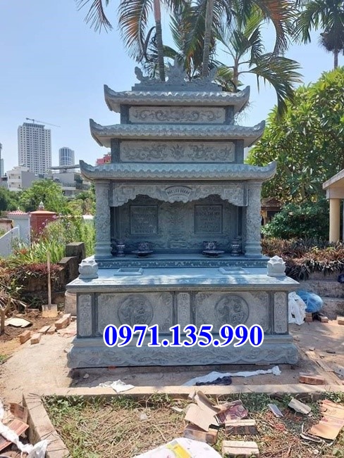 Mộ bằng đá đẹp - Mẫu mộ đá xanh cẩm thạch đẹp bán tại Khánh Hoà