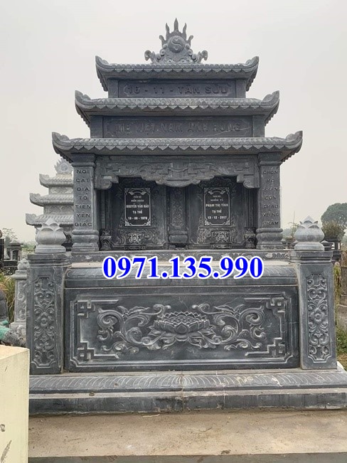 Mộ đá nguyên khối - Mẫu mộ đá tự nhiên đẹp bán tại Khánh Hoà