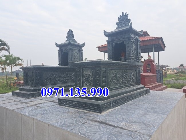 Mộ đá tam sơn - Mẫu mộ hậu bành bằng đá đơn giản đẹp bán Khánh Hoà