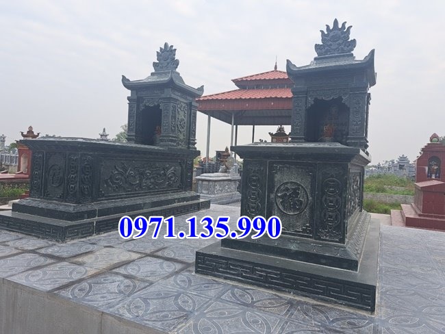 Mộ đá tam sơn - Mẫu mộ hậu bành bằng đá đơn giản đẹp bán Khánh Hoà