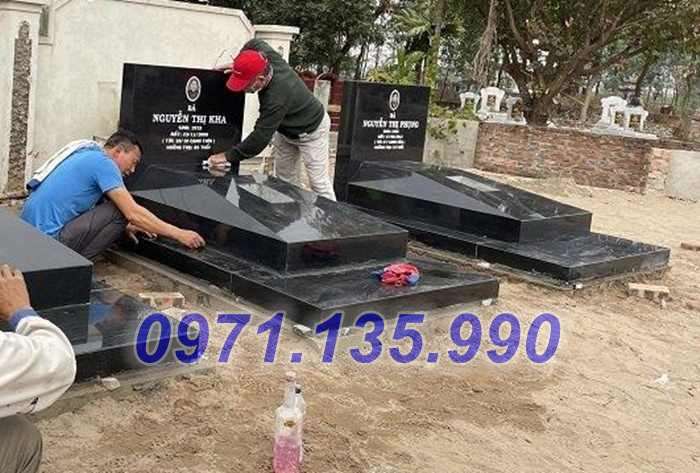 Mộ đá hoa cương - Mẫu mộ bằng đá Granite đẹp bán tại Khánh Hoà