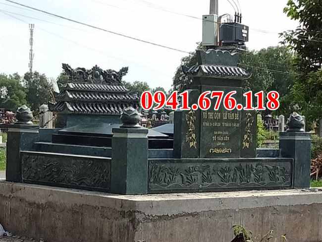 mẫu 523 mộ bằng đá đẹp bán nam định - mồ mả ông bà bố mẹ gia đình