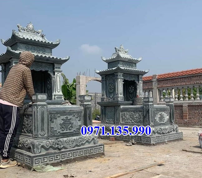 Mộ đơn giản - Mẫu mộ đơn giản bằng đá xanh cẩm thạch bán Phú Yên