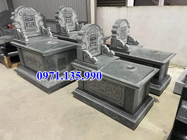 Mộ đơn giản - Mẫu mộ đơn giản bằng đá xanh cẩm thạch bán Phú Yên