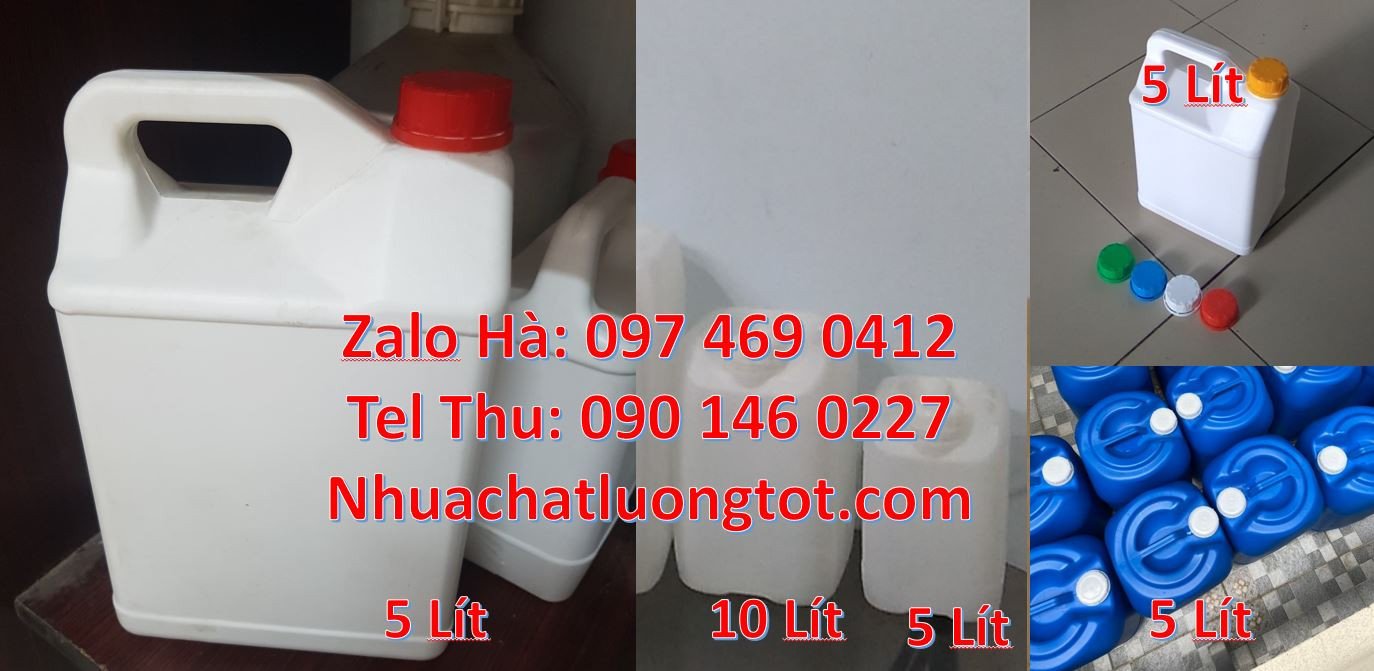 Bán can nhựa nhỏ đựng hóa chất,can nhựa màu trắng đựng dầu ăn giá rẻ