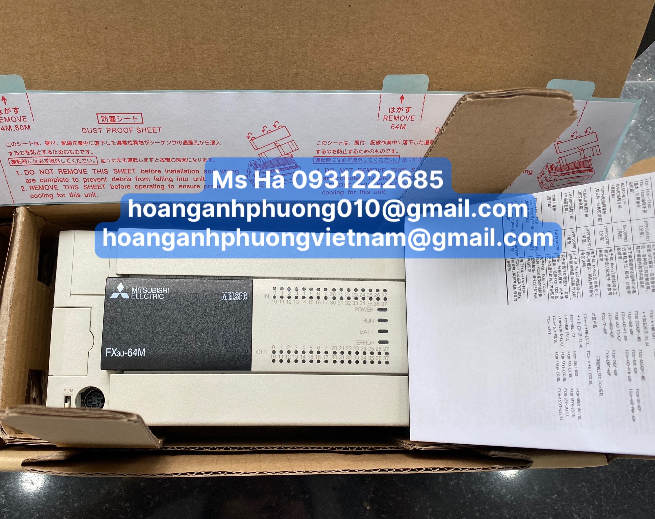 FX3U series FX3U-64MT/ES mitsubishi - hàng mới - giá tốt