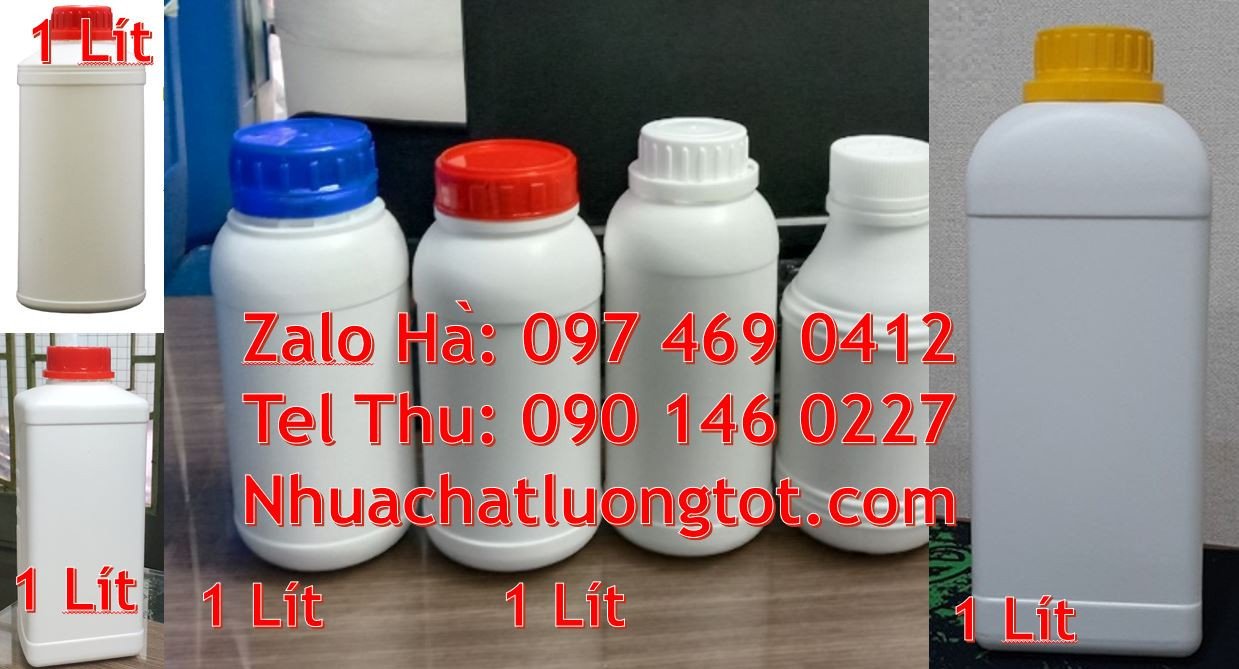 Bán chai nhựa lớn 500ml đựng hóa chất,chai nhựa 1l đựng thực phẩm rẻ