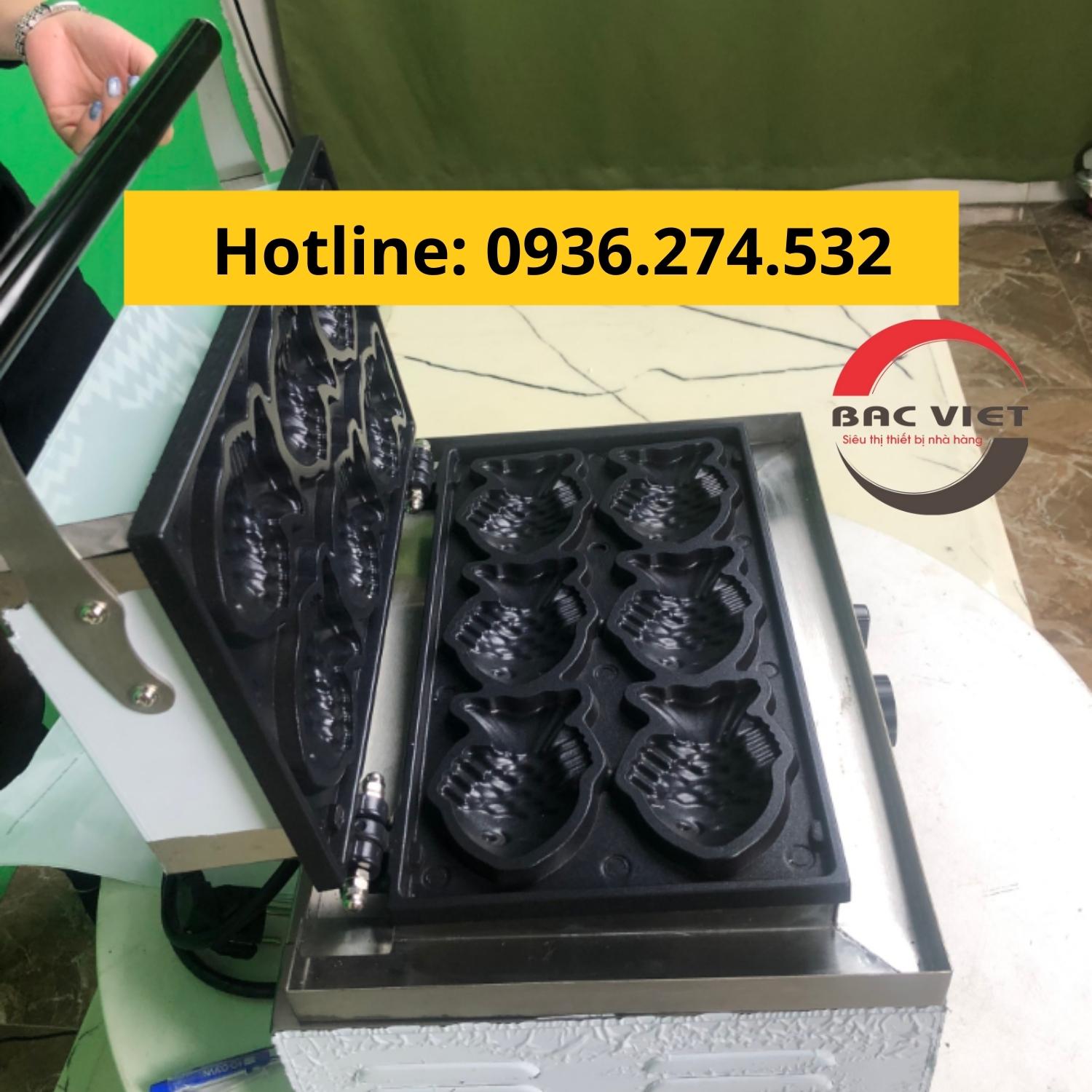 Máy làm bánh cá (TAIYAKI) 6 con nhỏ dùng điện