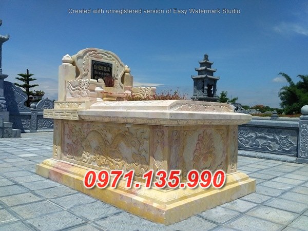 Mộ đá Vàng - Mẫu mộ bằng đá vàng bán tại đẹp Vũng Tàu