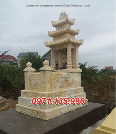Mộ đá Vàng - Mẫu mộ bằng đá vàng bán tại đẹp Vũng Tàu