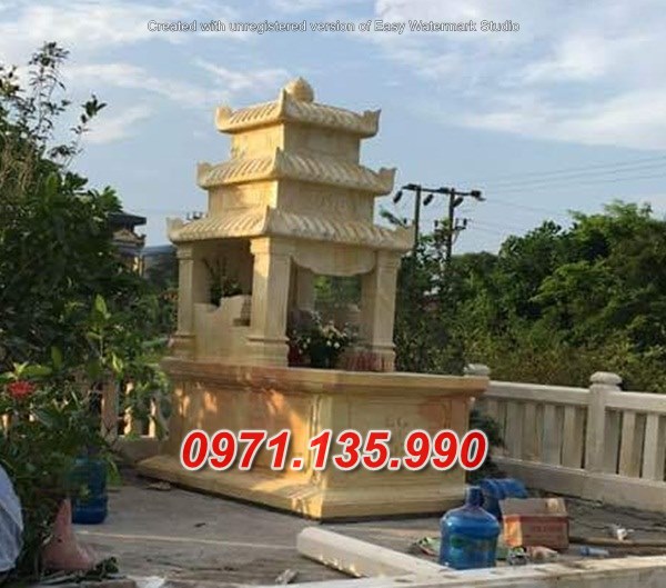 Mộ đá Vàng - Mẫu mộ bằng đá vàng bán tại đẹp Vũng Tàu