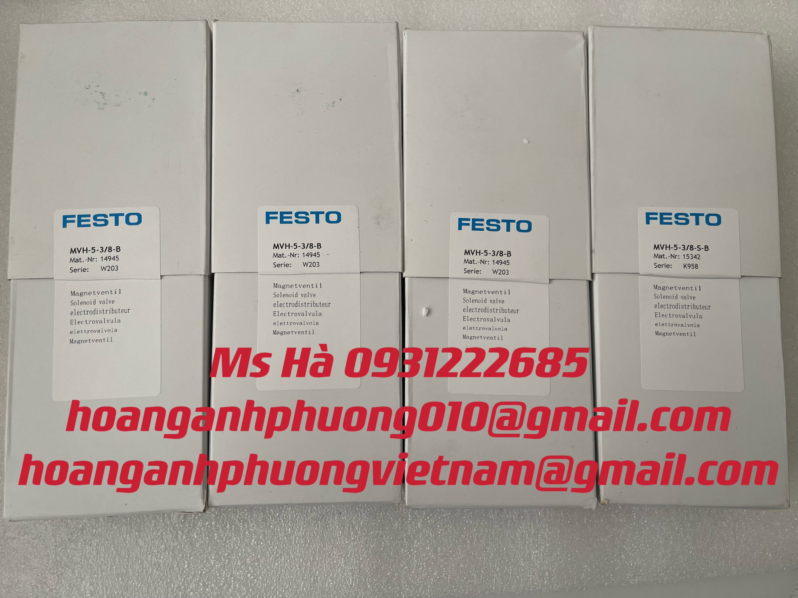 Giá tốt hiện nay - Solenoid valve festo MVH-5-3/8-B - mới 100%