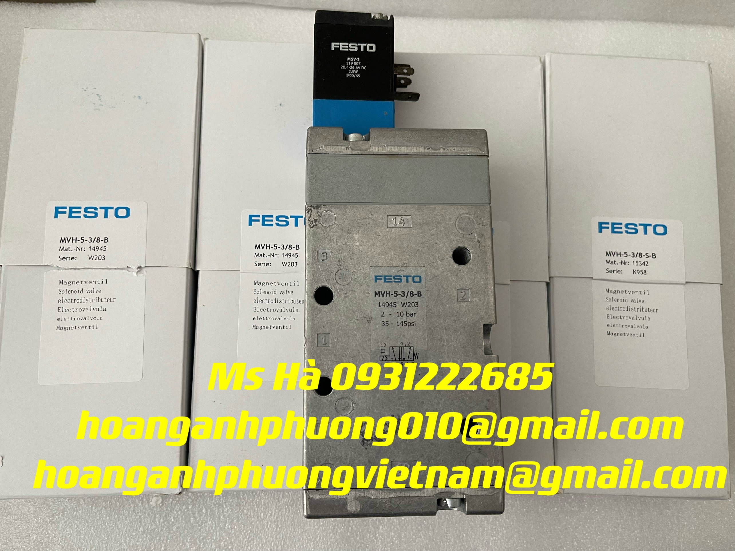 Giá tốt hiện nay - Solenoid valve festo MVH-5-3/8-B - mới 100%