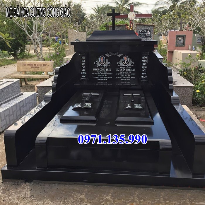 Mộ đá hoa cương - Mẫu mộ bằng đá Granite đẹp bán tại Vĩnh Long