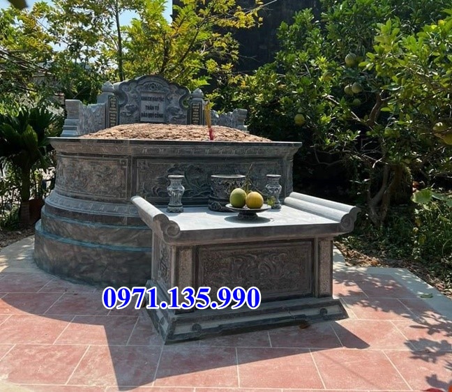 Mộ đá tròn - Lăng mộ hình lục lăng bát giác bằng đá bán Vĩnh Long