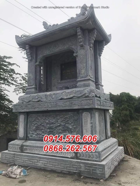 mẫu 279 cây hương thờ đá đẹp bán bắc giang - miếu sơn thần linh thiên
