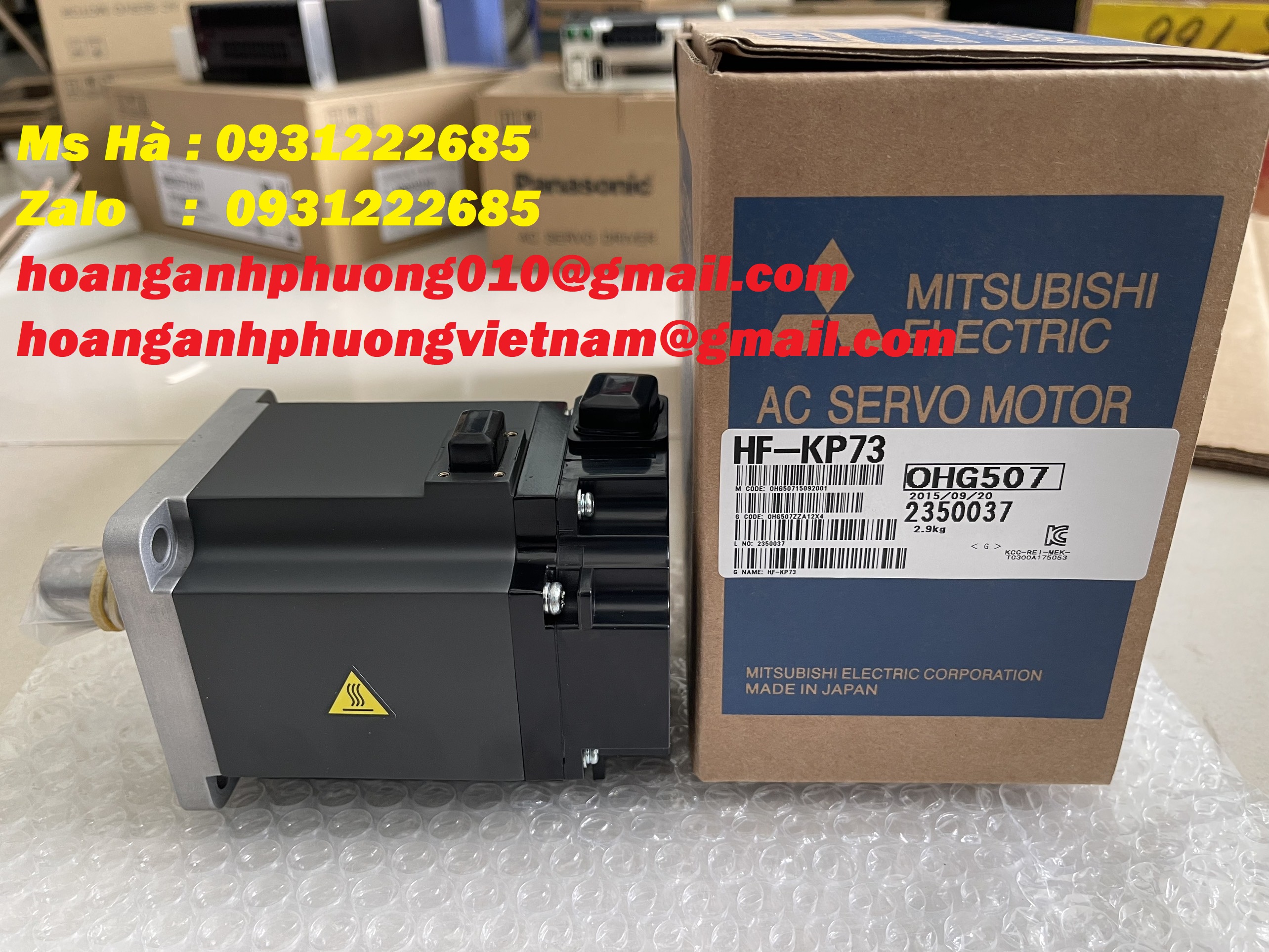 Servo motor mitsubishi HF-KP73 chính hãng 100% - Bình Dương