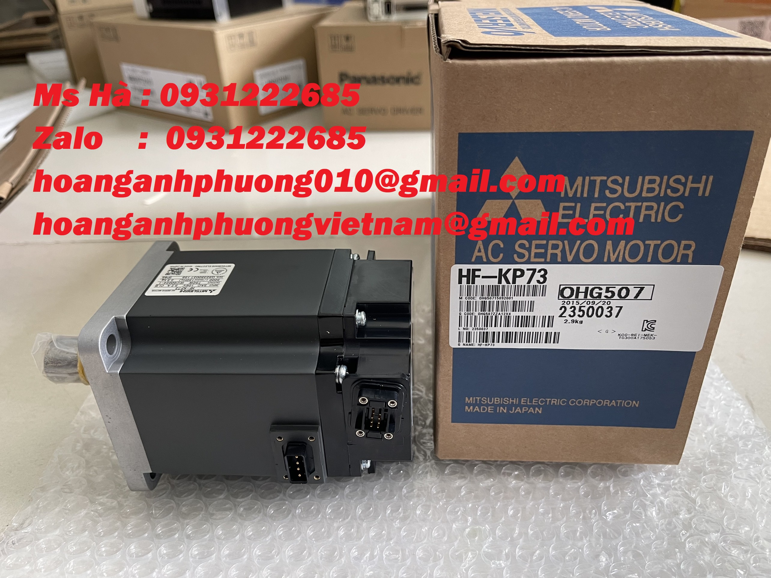 Servo motor mitsubishi HF-KP73 chính hãng 100% - Bình Dương
