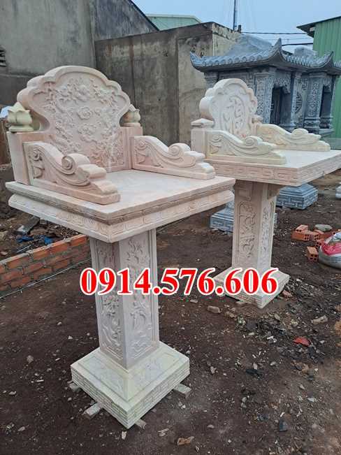 Mẫu 982 cây hương thờ bằng đá bán hà nội - miếu sơn thần linh thiên