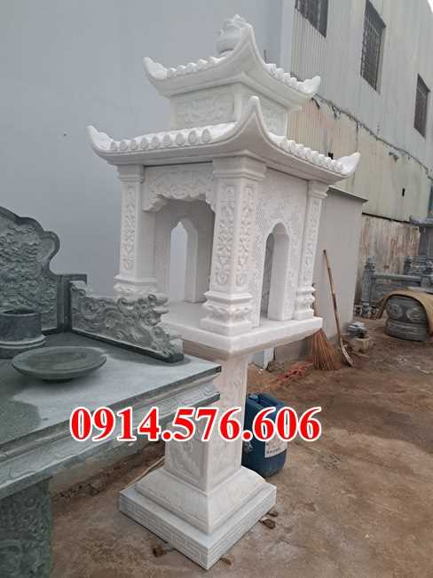 Mẫu 982 cây hương thờ bằng đá bán hà nội - miếu sơn thần linh thiên