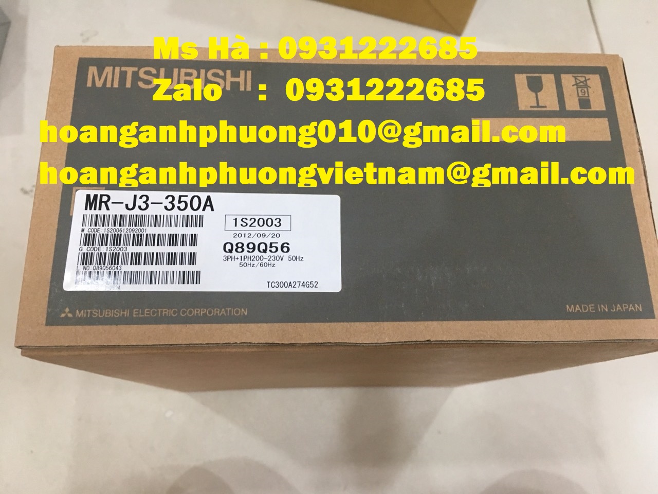 Servo MR-J3-350A chính hãng mitsubishi -giao hàng toàn quốc