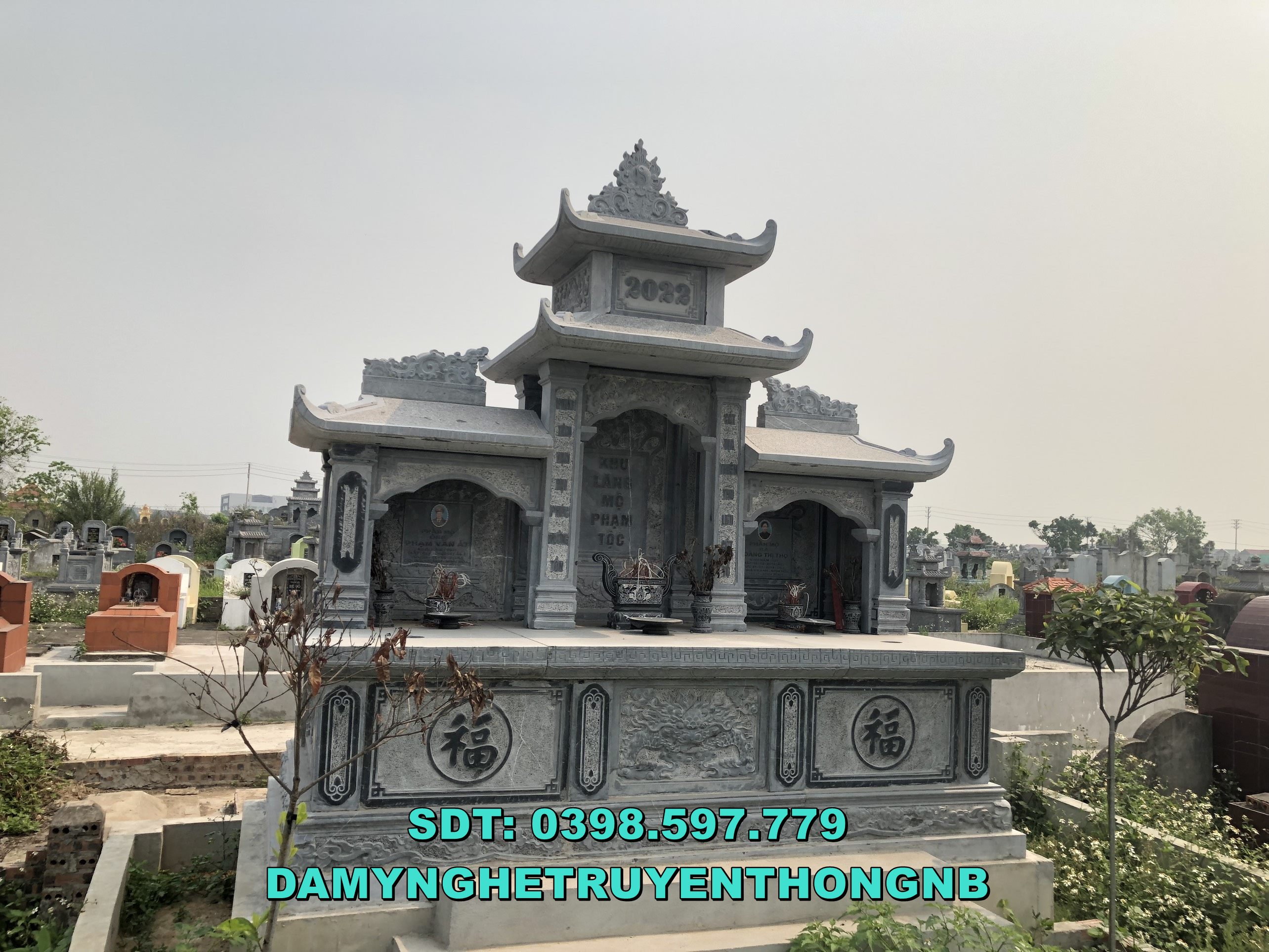 kim sơn ninh bình lắp đặt lăng mộ đá đẹp cho tổ tiên
