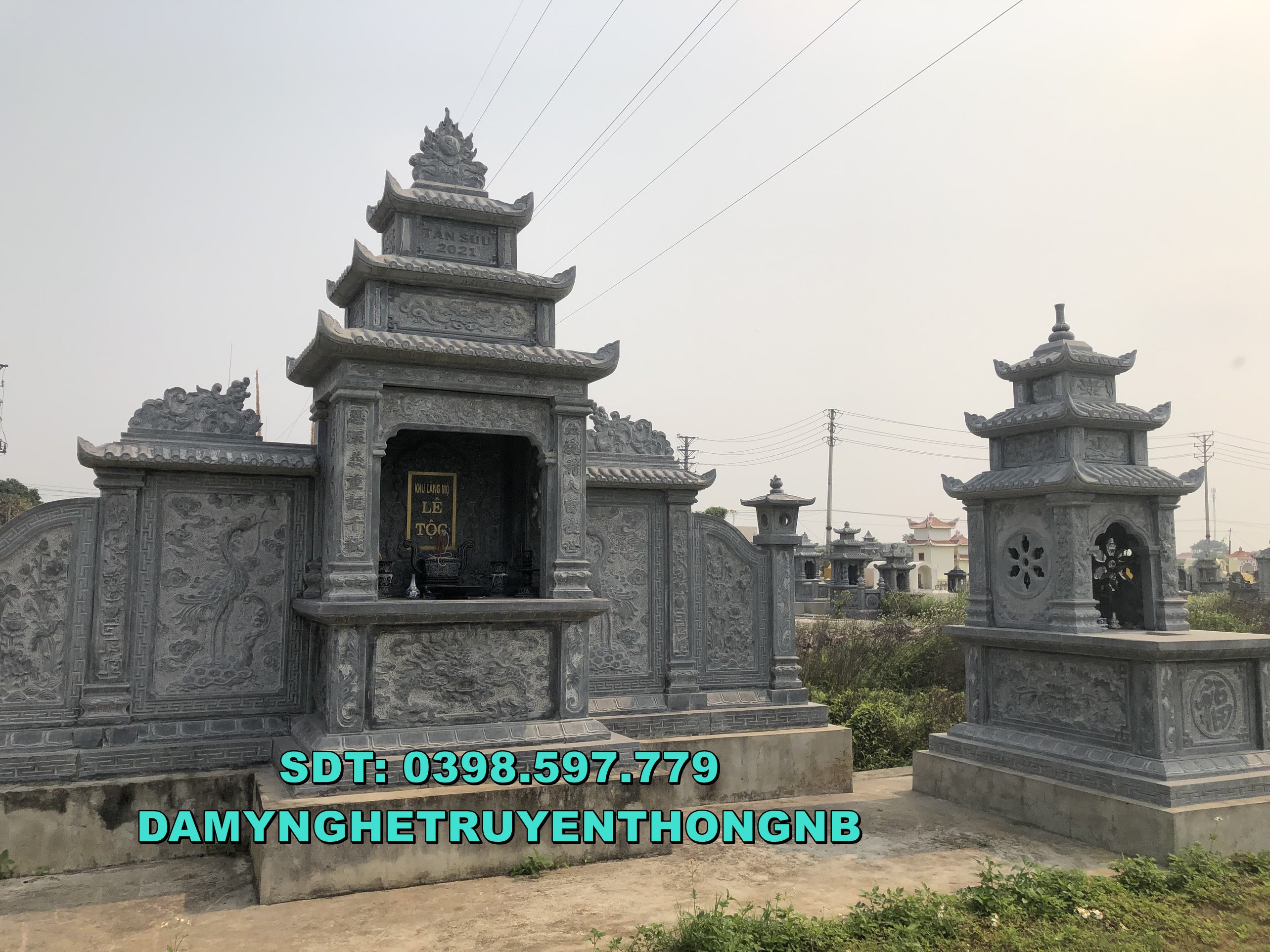 kim sơn ninh bình lắp đặt lăng mộ đá đẹp cho tổ tiên