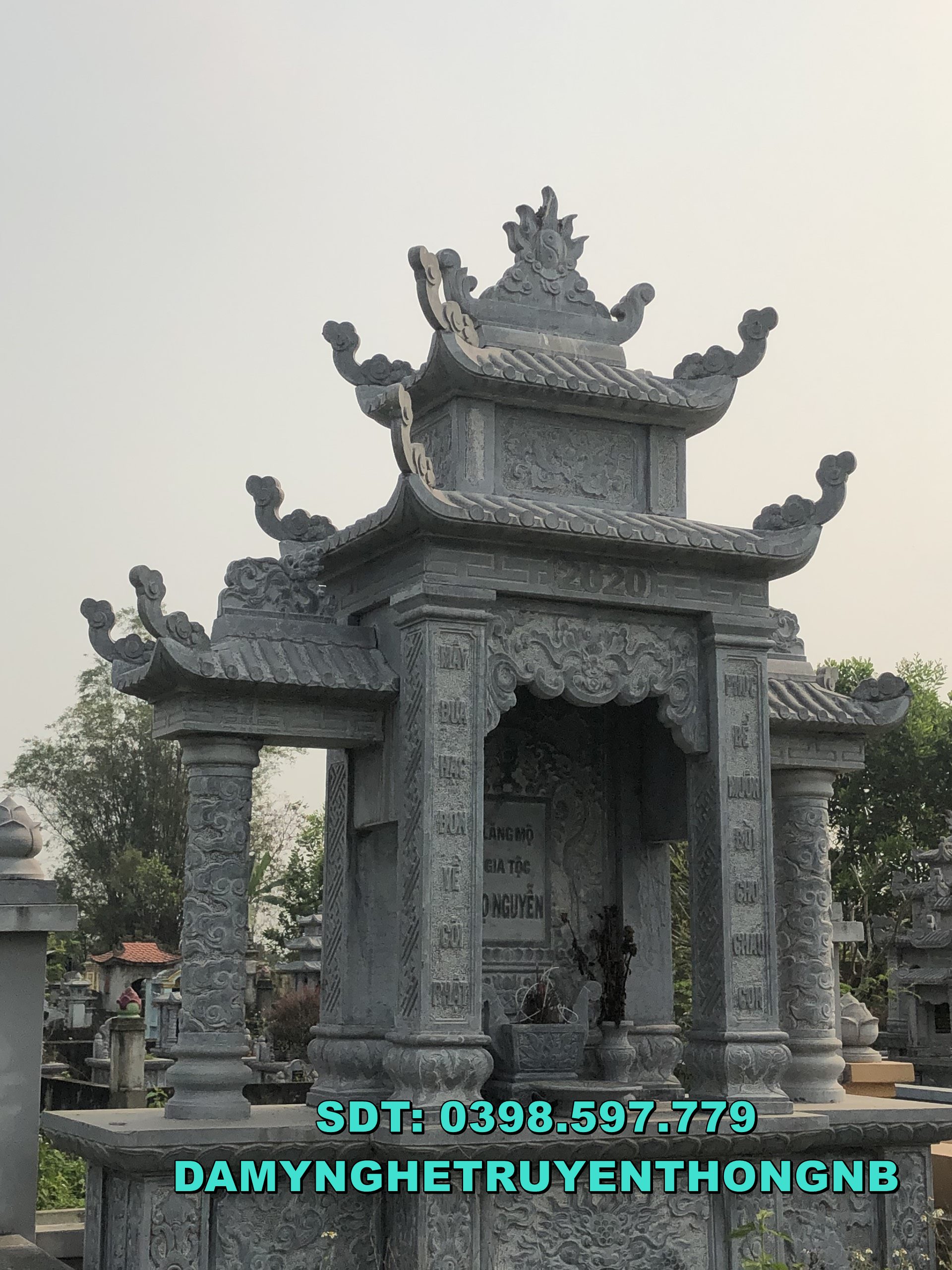 kim sơn ninh bình lắp đặt lăng mộ đá đẹp cho tổ tiên