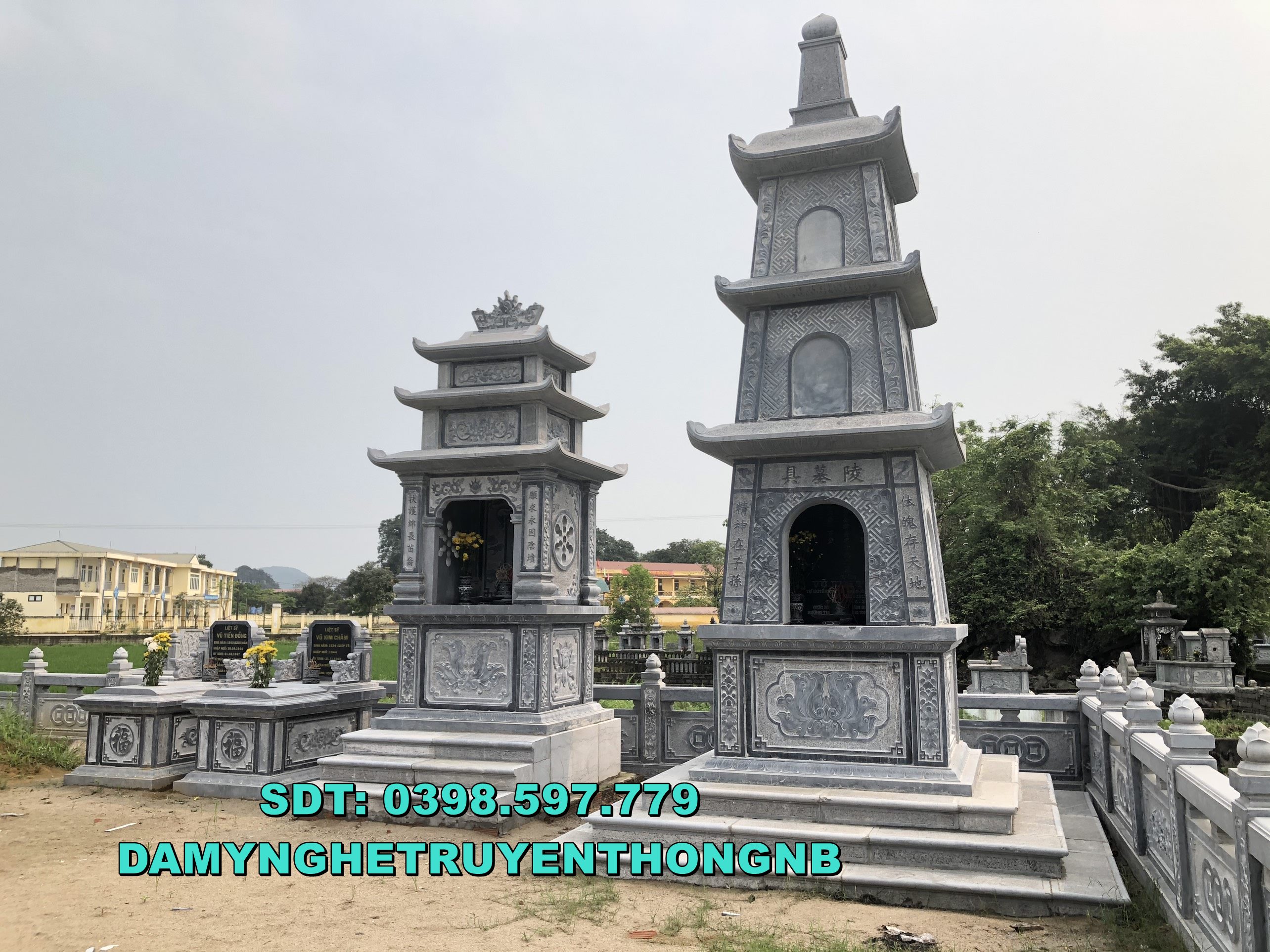 kim sơn ninh bình lắp đặt lăng mộ đá đẹp cho tổ tiên