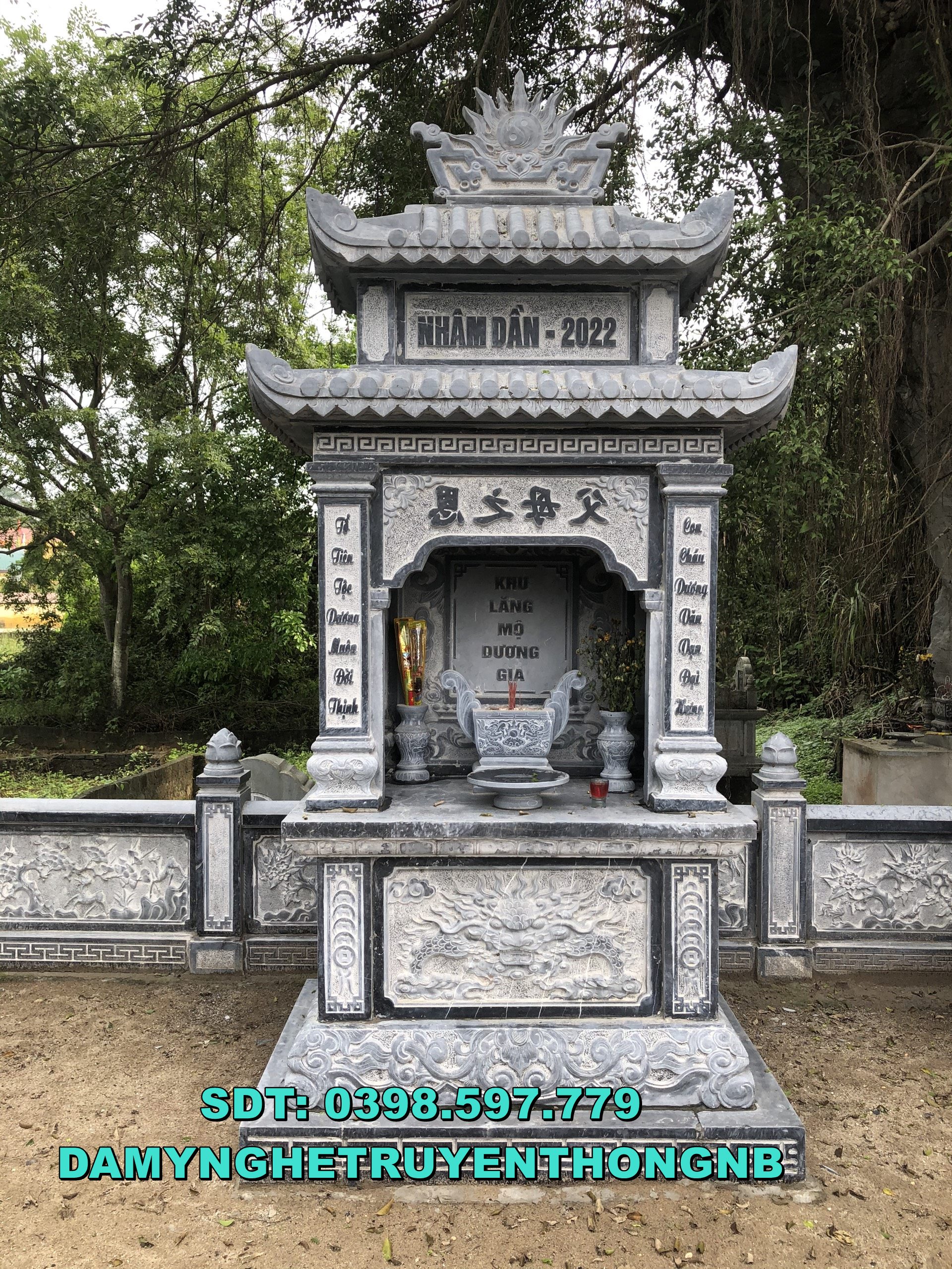 kim sơn ninh bình lắp đặt lăng mộ đá đẹp cho tổ tiên