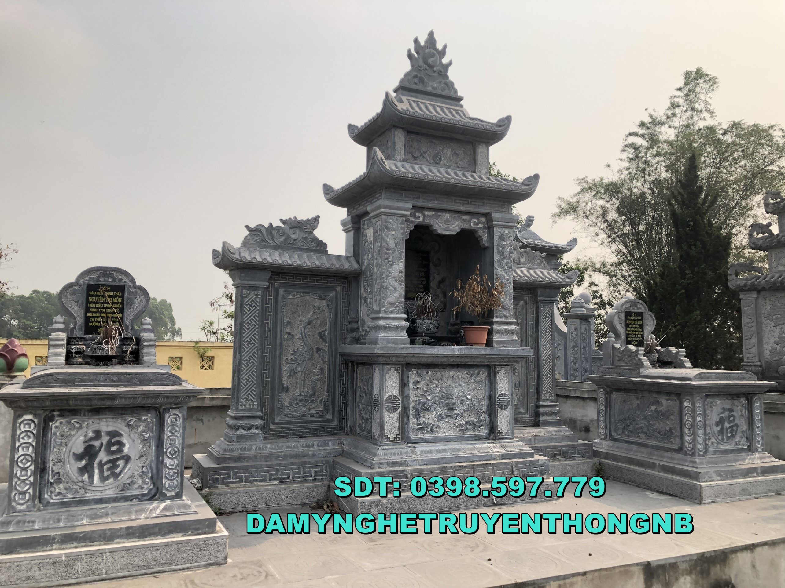 kim sơn ninh bình lắp đặt lăng mộ đá đẹp cho tổ tiên