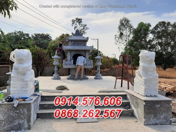 Mẫu 851 cây hương thờ bằng đá bán bắc kạn - miếu sơn thần linh địa