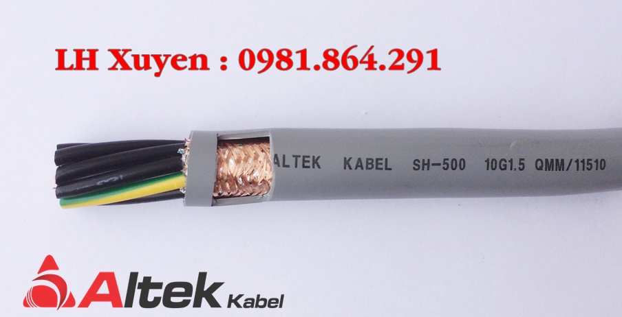 Dây cáp điều khiển 10x0.5,10x0.75,10x1.0,10x1.5
