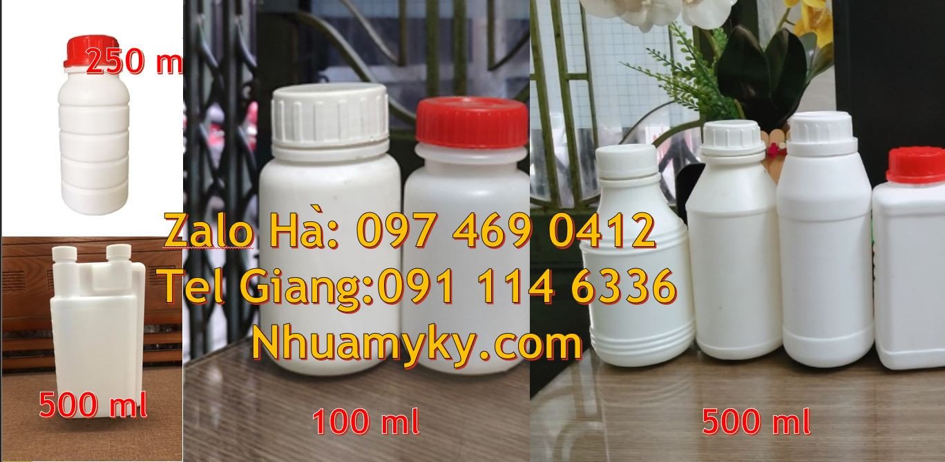 Bán chai nhựa nhỏ 100ml,chai nhựa 50ml đựng thuốc,chai nhựa hdpe màu