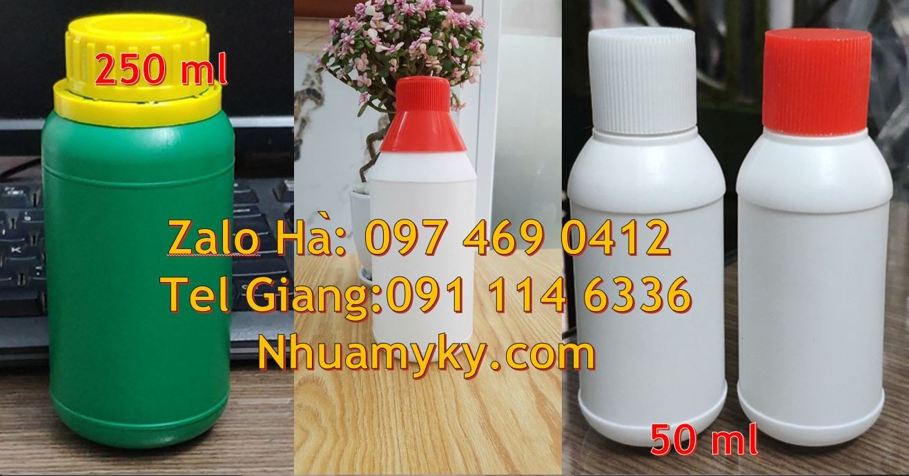 Bán chai nhựa nhỏ 100ml,chai nhựa 50ml đựng thuốc,chai nhựa hdpe màu