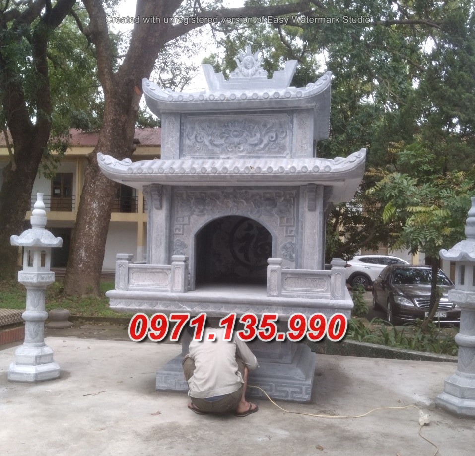 Miếu thờ đá - Mẫu sơn thần miếu bằng đá đẹp bán Hậu Giang