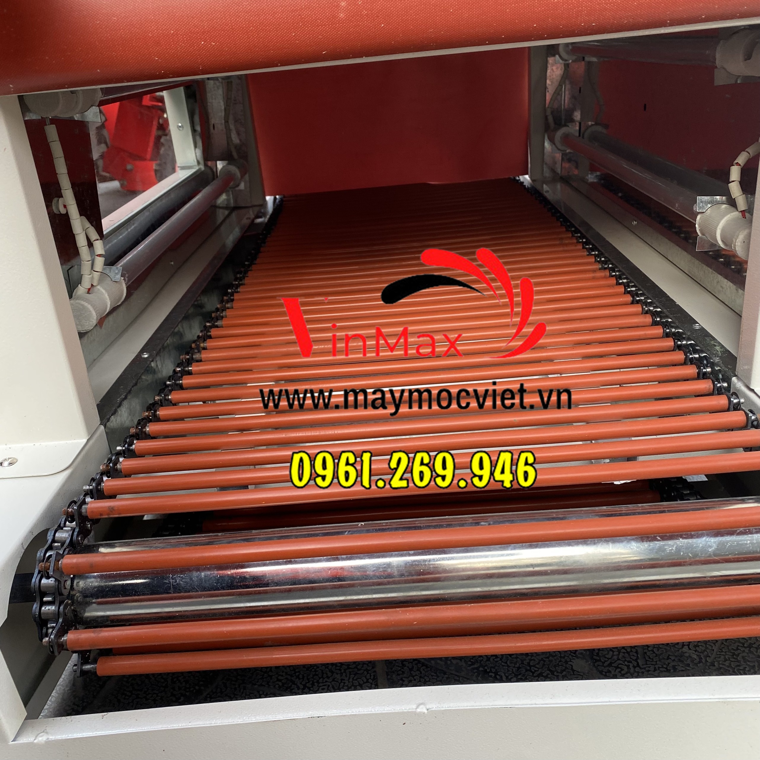Máy co màng bát đĩa, chai lọ hộp đựng mỹ phẩm kích thước 40x20