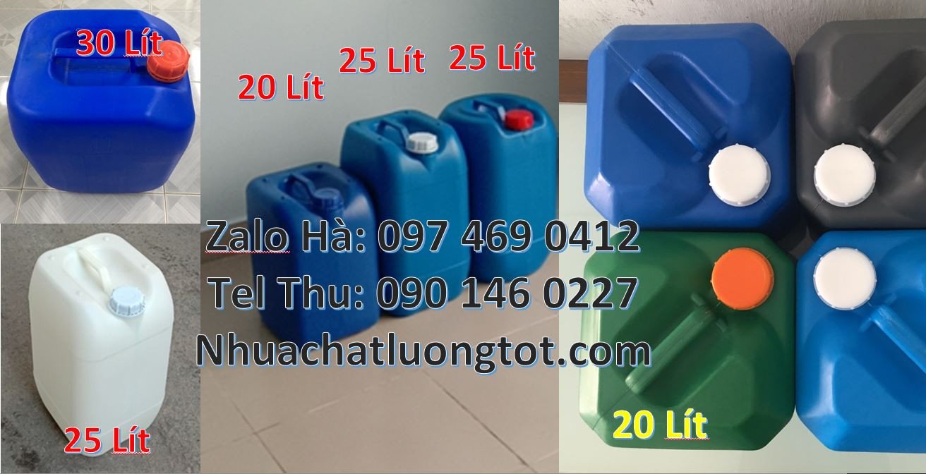Bán can nhựa lớn 25l màu xanh,can nhựa 30l đựng chất lỏng chất lượng c