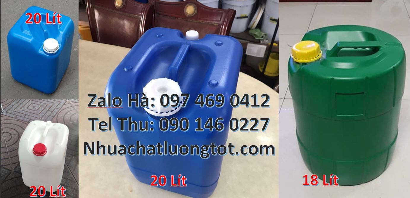 Bán can nhựa lớn 25l màu xanh,can nhựa 30l đựng chất lỏng chất lượng c